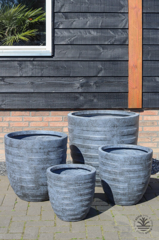 Elche Collection Design-Pflanzkübel New Egg | Fiberstone