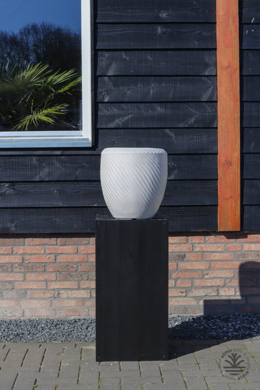 Malaga Collection Design Pflanzgefäß Low Balloon | Fiberstone