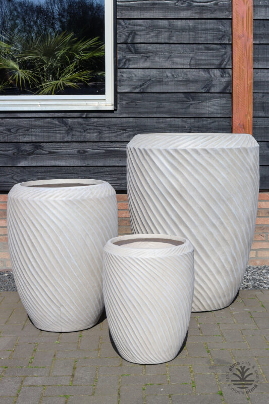 Sevilla Collection Design-Pflanzkübel Tall Balloon | Fiberstone | 3-teilig